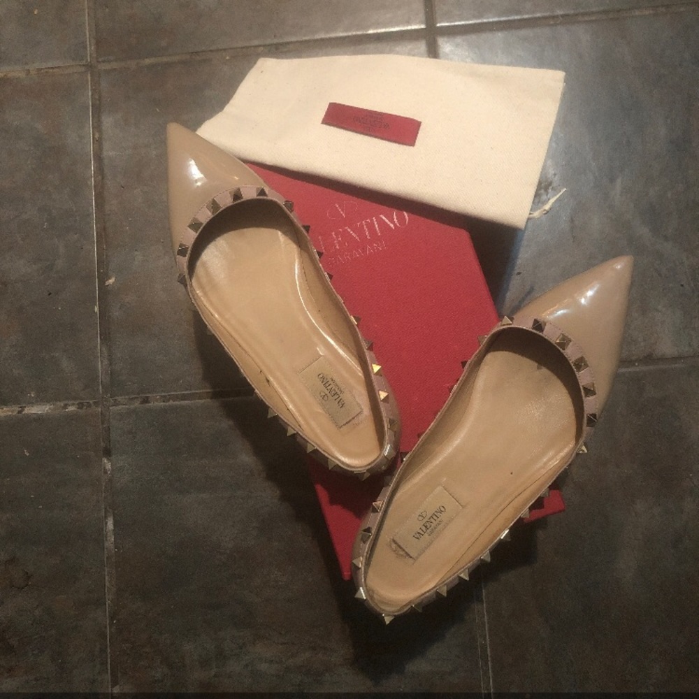Authentic Valentino nude flats 39 - Picture 8 of 8